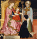 Madonnan och barnet med donatorn Pietro de Lardi presenterad av Saint Nicolas - Mästare GZ — vy av konstverket