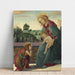 Reproduktion av målningen av Madonnan och barnet med den unge Sankt Johannes Döparen - Sandro Botticelli