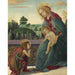 Reproduktion av målningen av Madonnan och barnet med den unge Sankt Johannes Döparen - Sandro Botticelli