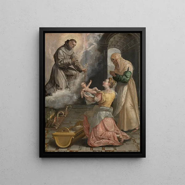 Maerten De Vos - Saint Didacus Brings the Stillborn Girl to Life.webp