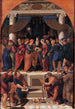 Reproduktion av målningen Le Mariage de la Vierge - Maestro dei Dodici Apostoli