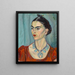 Frida Kahlo - Magda Nach — inramlat konstverk på väggen