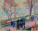 Bords de la Seine - Magnus Enckell — vy av konstverket