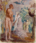 paradisfågelns skiss - Magnus Enckell — vy av konstverket