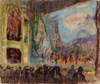 inomhusvy av den finska operan - Magnus Enckell — vy av konstverket