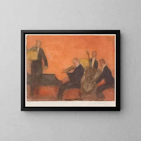 Musique - Magnus Enckell — inramlat konstverk på väggen