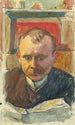 Portrait of Edvard Richter - Magnus Enckell — vy av konstverket