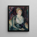Portrait de Mme Agda Viln - Magnus Enckell — inramlat konstverk på väggen