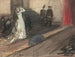 Scen av teater: Ida Aalberg i rollen som Marie Stuart - Magnus Enckell — vy av konstverket