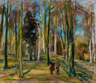 Vue depuis Kaivopuisto - Magnus Enckell — vy av konstverket