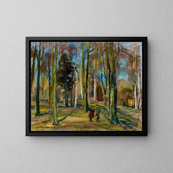Vue depuis Kaivopuisto - Magnus Enckell — inramlat konstverk på väggen