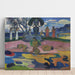 Reproduktion av målningen Mahana no atua, Jour du seigneur - Paul Gauguin
