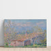 Reproduktion av målningen av trädgårdsmästarhuset i Antibes - Claude Monet