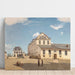 Reproduktion av målningen av Herr Henrys hus och fabrik - Jean-Baptiste-Camille Corot