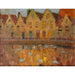 Reproduktion av målningen Hus i Brugge - Henri Le Sidaner