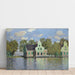 Reproduktion av målningen av hus vid floden Zaan - Claude Monet
