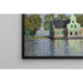 Reproduktion av målningen av hus vid floden Zaan - Claude Monet
