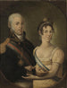 porträtt av Jean VI av Portugal och Carlota Joaquina av Spanien - Manuel Dias de Oliveira — vy av konstverket