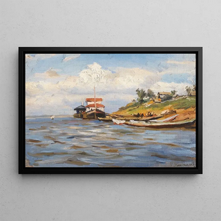 Manuil Khristoforovich Aladzhalov - Sunny Day On The Volga.webp