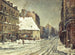 La Rue du Mont-Cenis, snöeffekt - Léon Cogniet — vy av konstverket
