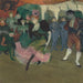 Marcelle Lender dansande boléro i Chilpric - Henri de Toulouse-Lautrec — visat i en interiör