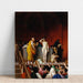 Gérômes En romersk slavmarknad — hel reproduktion i rumsmiljö