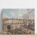 Reproduktion av målningen Fiskmarknad - Camille Pissarro