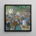 marknad för fjäderfä i Gisors - Camille Pissarro — inramlat konstverk på väggen