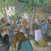 marknad för fjäderfä i Gisors - Camille Pissarro — vy av konstverket