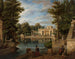 Vue du palais de Łazienki en été - Marcin Zaleski — vy av konstverket