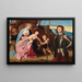La Sainte Famille avec l'Enfant Saint Jean-Baptiste et Saint Georges - Marco Basaiti — inramlat konstverk på väggen
