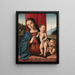 La Vierge à l'Enfant avec le petit saint Jean - Marco Palmezzano och Atelier — inramlat konstverk på väggen