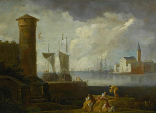 Marco Ricci - A Capriccio View Of San Giorgio Maggiore Venice.webp