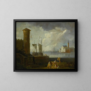 Marco Ricci - A Capriccio View Of San Giorgio Maggiore Venice.webp