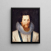 porträtt av Robert Devereux, andra earl of Essex - Marcus Gheeraerts den yngre — inramlat konstverk på väggen