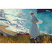 Reproduktion av målningen Maria på stranden i Biarritz av Joaquín Sorolla