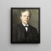 Portrait of Auguste Allebé 1838-1927 - Maria Alexandrina Reuss — inramlat konstverk på väggen