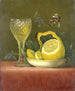 stilleben med citron och slipat glas - Maria Margaretha van Os — vy av konstverket