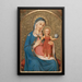 Vierge et Enfant Jésus bénissant - Maria Schoffmann — inramlat konstverk på väggen