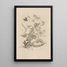 Dissertatio de generatione et metamorphoses des insectes surinamens Pl50 - Maria Sibylla Merian — inramlat konstverk på väggen