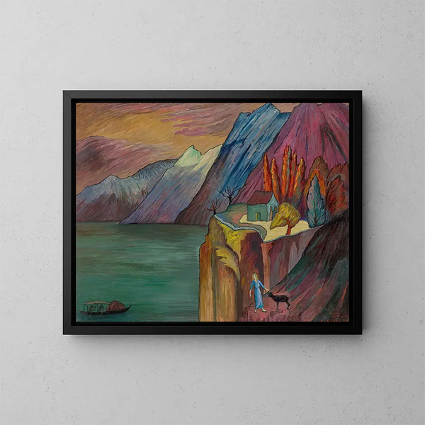 Précipice - Marianne von Werefkin — inramlat konstverk på väggen