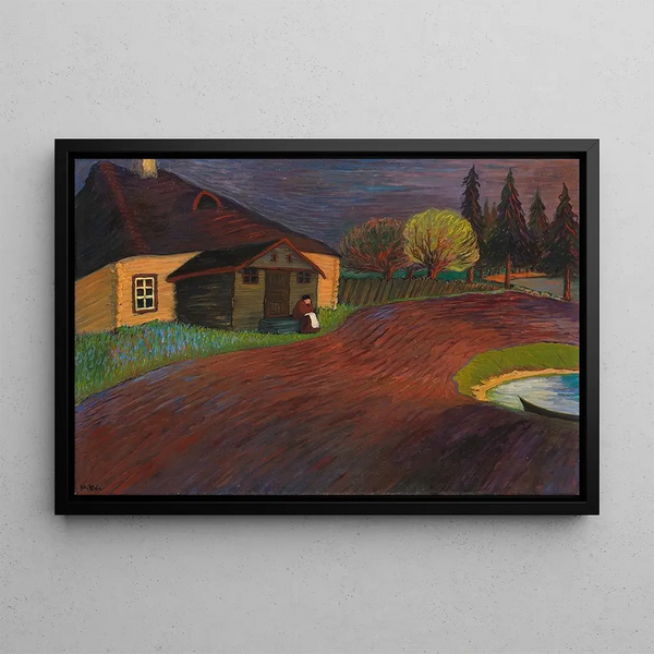 Souvenir - Marianne von Werefkin — inramlat konstverk på väggen