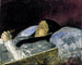 Mademoiselle Del Castillo sur son lit de mort - Mariano Fortuny Marsal — vy av konstverket