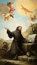 Saint François d'Assise som mottar stigmata - Mariano Salvador Maella — vy av konstverket