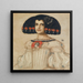 Marie, konstnärens dotter, i Velázquez-klänning - Franz von Stuck — inramlat konstverk på väggen