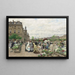 Le Quai aux Fleurs - Marie-François Firmin-Girard — inramlat konstverk på väggen