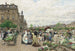 Le Quai aux Fleurs - Marie-François Firmin-Girard — vy av konstverket