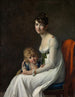 Madame Philippe Panon Desbassayns de Richemont Jeanne Églé Mourgue och hennes son Eugène - Marie-Guillemine Benoist — vy av konstverket