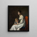 Madame Philippe Panon Desbassayns de Richemont Jeanne Églé Mourgue och hennes son Eugène - Marie-Guillemine Benoist — inramlat konstverk på väggen
