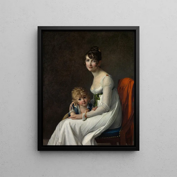 MarieGuillemine Benoist - Madame Philippe Panon Desbassayns de Richemont Jeanne Egl Mourgue and Her Son Eugne.webp
